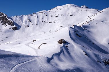 Ski pistes in Mayrhofen clipart
