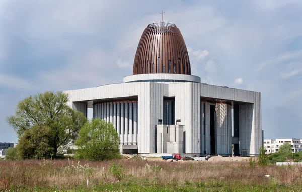 Temple of Divine Providence, Warsaw, Poland, under construction — Stock Photo, Image