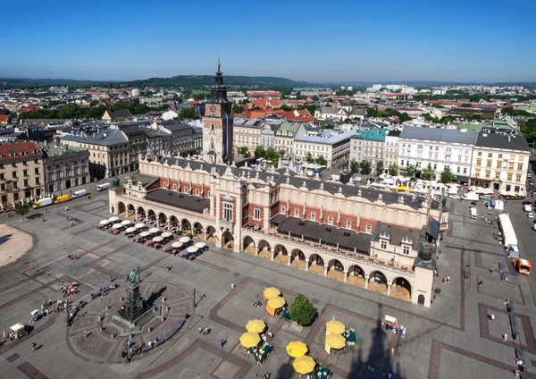 Marktplein in Krakau, Polen — Stockfoto