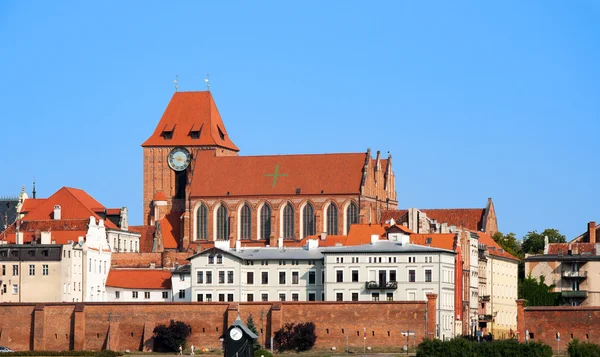 波兰托伦市的哥特式大教堂 — 图库照片