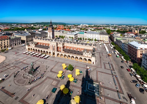 Main Market Square in Cracow, Poland — Stock Photo, Image