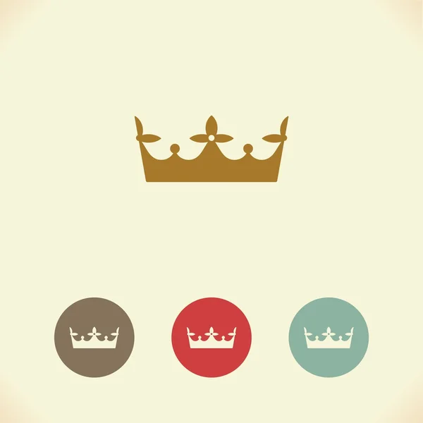 Icono de corona. ilustración vectorial — Vector de stock