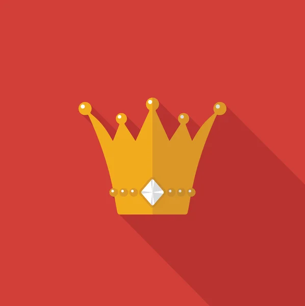 Icona della corona. illustrazione vettoriale — Vettoriale Stock