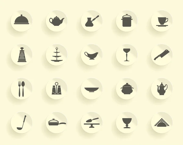 Кулинарные иконки — стоковый вектор