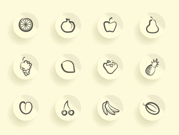 Vegetables icons — Stock Vector