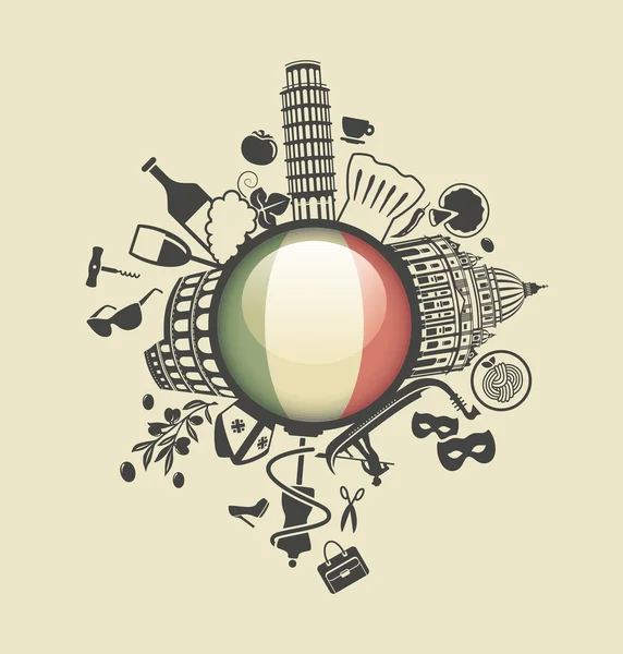 Symbole de l'Italie — Image vectorielle