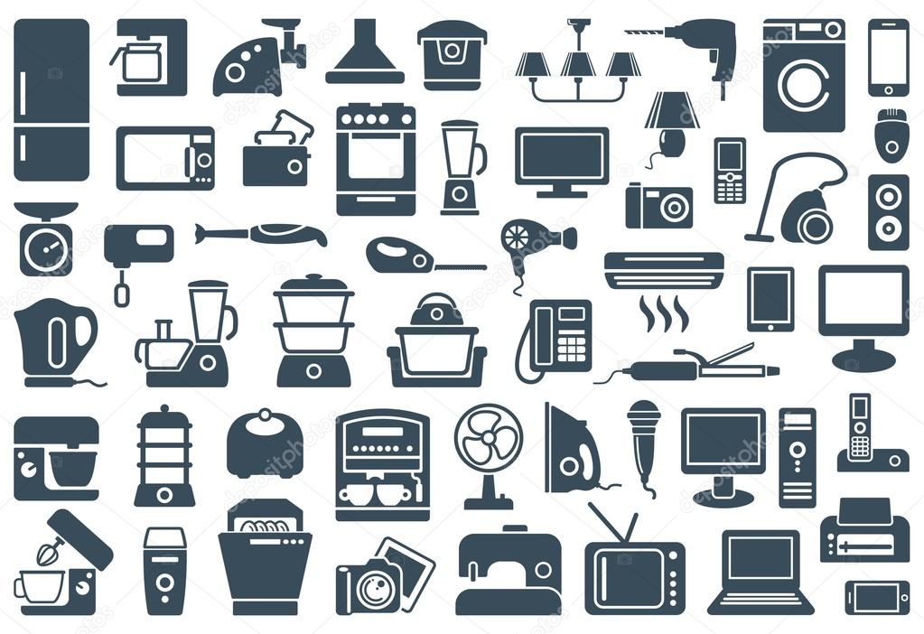 Нousehold appliances icons