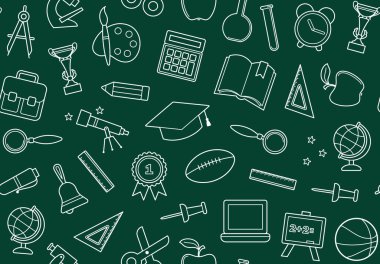 Okul sorunsuz arka plan üzerine bir yazı tahtası