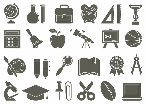Icônes de l'éducation — Image vectorielle