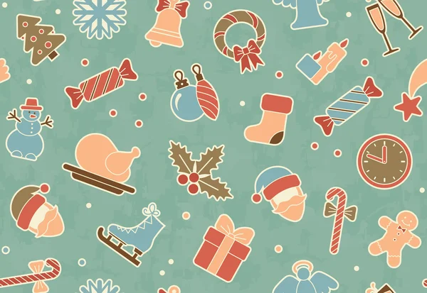 Fond de Noël sans couture — Image vectorielle