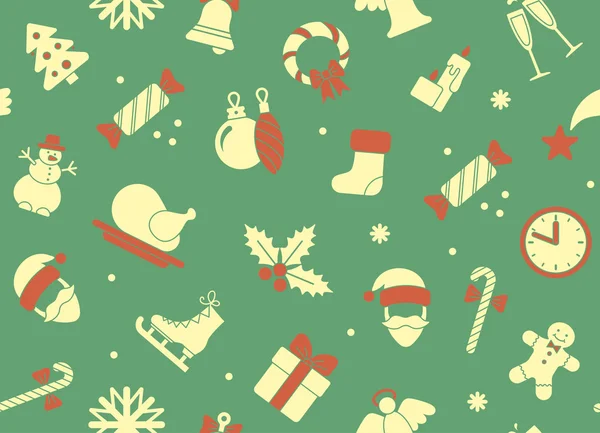 Seamless Christmas background — Stock Vector