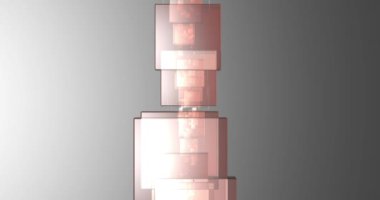 Kristal şekilli teknolojik soyut arkaplan geometrik şekiller yapıyor.