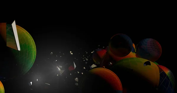 Background Colorful Bubbles Space — Fotografia de Stock