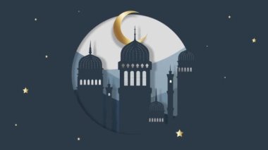 2D kağıt animasyon Ramazan gecesi