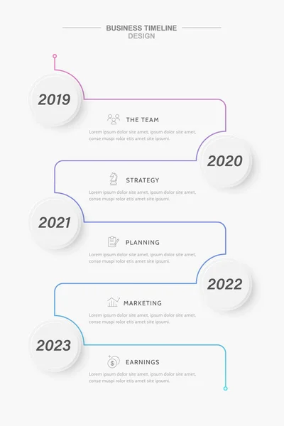 2008 Year Stage Vertical Timetable Infographic Template Design 사건을 연결하는 — 스톡 벡터