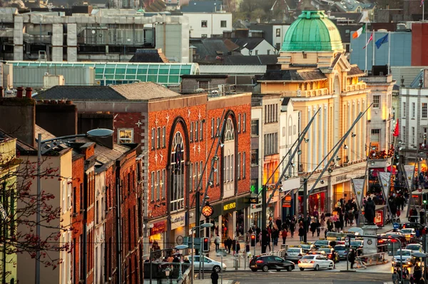 City center of Cork, Ireland Стокова Картинка