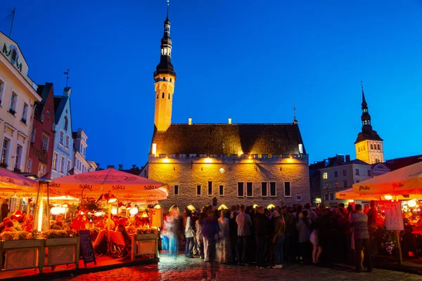 Nightlife in Tallinn, Estonia — Stock Photo, Image