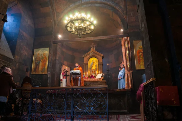 Inside Khor-Virap monastery — Stock Photo, Image