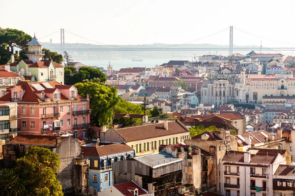 Vue aérienne de lisbon, portugal — Photo
