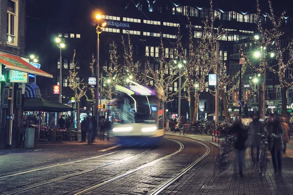 Amsterdam bij nacht — Stockfoto