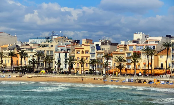 kıyı şeridi Sitges, İspanya