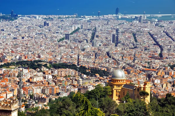 Luftaufnahme von Barcelona — Stockfoto