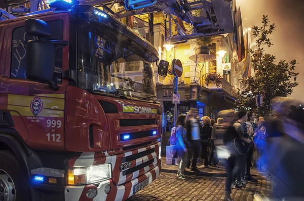 Пожежна машина в Дубліні — стокове фото