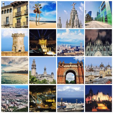 Barcelona fotoğraflardan kümesi