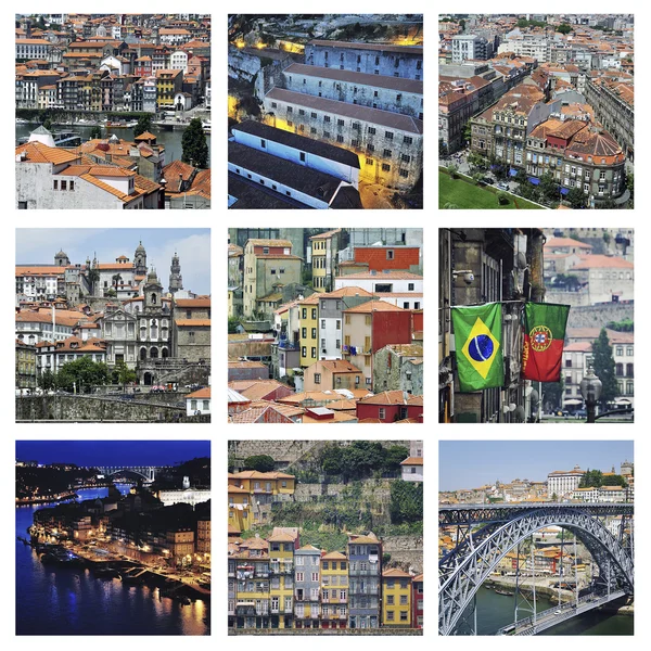 Set of photos - Historical center of Porto, Portugal — Stock Photo, Image