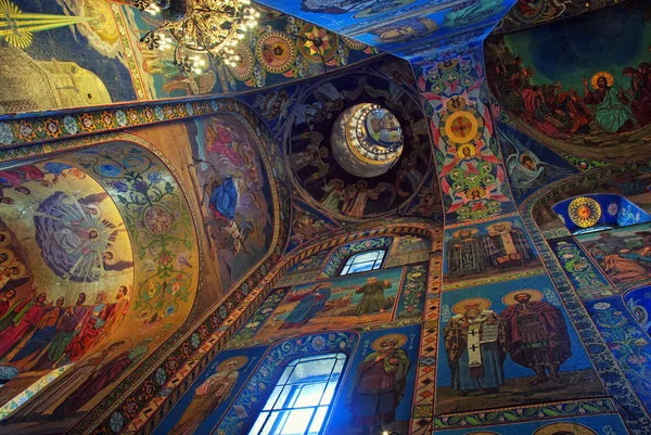 Church of the Savior on Spilled Blood interior — Stock Photo, Image