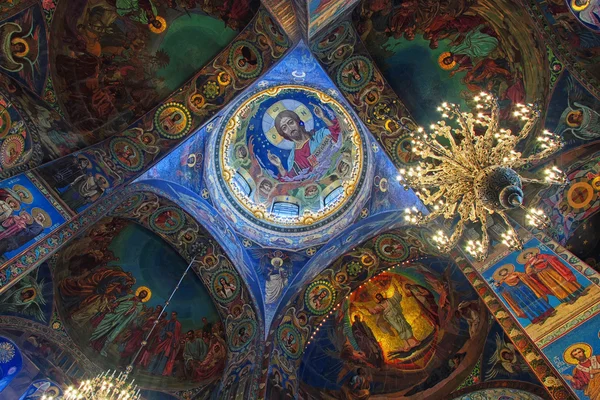 Church of the Savior on Spilled Blood interior — Stock Photo, Image