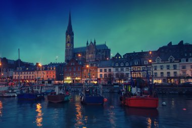 Cobh, İrlanda, gece