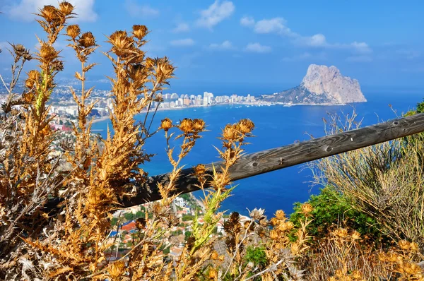 Средиземноморский курорт Кальпе — стоковое фото