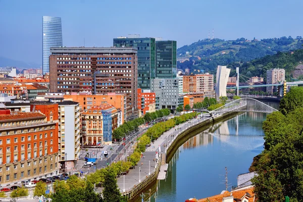 Vue aérienne de Bilbao — Photo