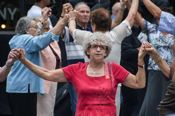 Sardana dansen — Stockfoto