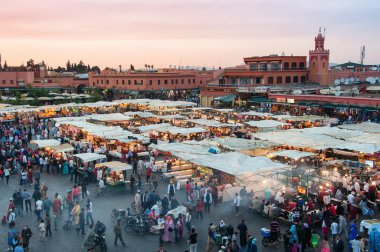 Jemaa el Fna Marakeş'te