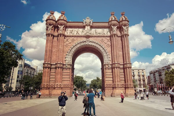 Arco triunfal de barcelona — Fotografia de Stock