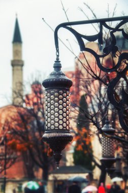 Sultan Ahmet Park'ta Vintage sokak lambası
