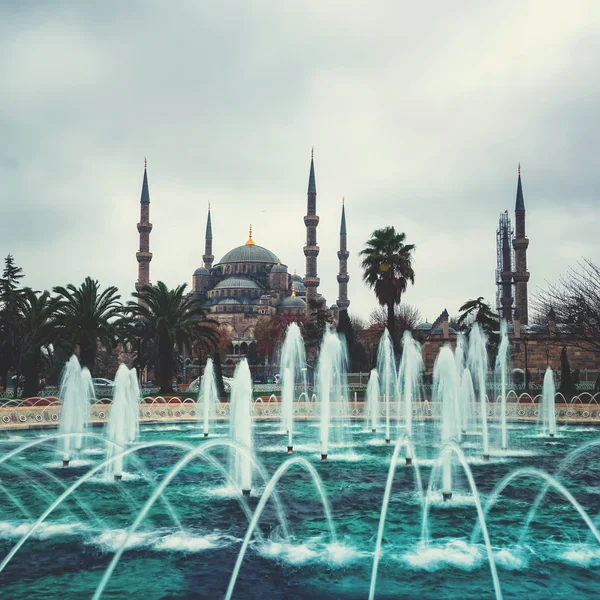 İstanbul 'daki mavi cami, hindi. — Stok fotoğraf