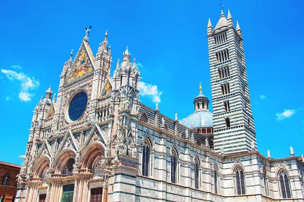 Catedral Duomo em Siena, Italia — Fotografia de Stock