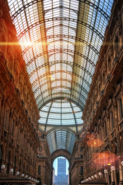 Galleria vittorio emanuele ii, Itálie — Stock fotografie