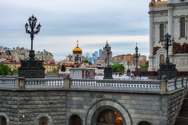 Kathedrale Christus der Erlöser Platz, Moskau, Russland — Stockfoto