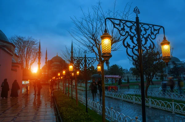 Mezquita Sultan Ahmed Blue en Estambul, Turquía — Foto de Stock