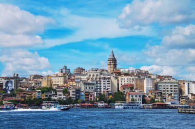 Hava görünümünü Karaköy manzarası, Istanbul, Türkiye