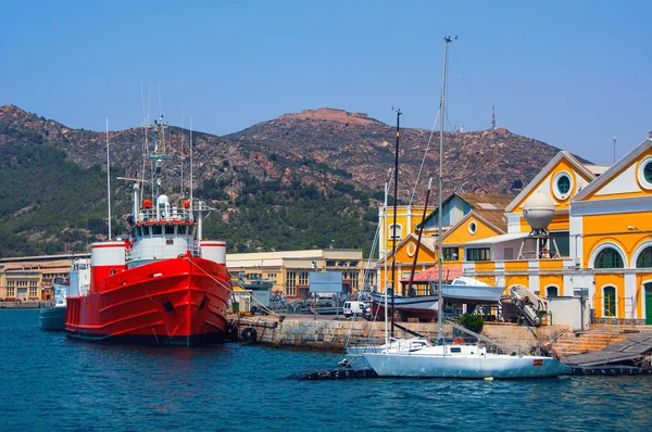 Hamnen i cartagena, Spanien — Stockfoto