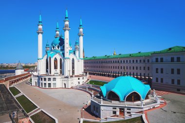 Kazan Kremlin, Rusya içindeki Qol Şerif Camii havadan görünümü