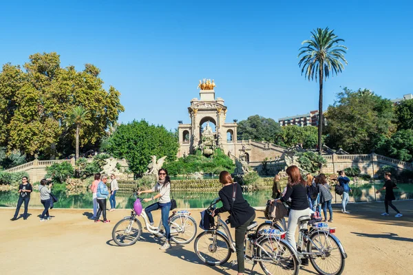 Fontána v parku Ciutadella v Barceloně — Stock fotografie