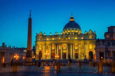 Işıklı St. Peters Bazilikası Vatikan Şehri