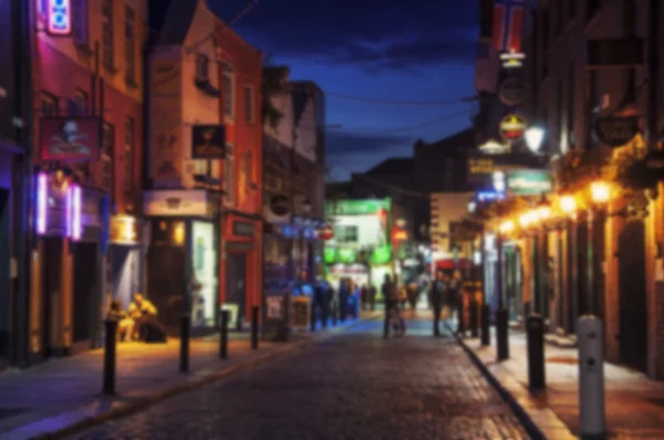 Dublin'deki Temple bar gece