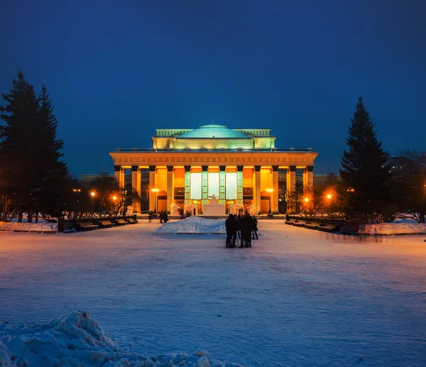 Novosibirsk Teatro de ópera y ballet en Rusia —  Fotos de Stock